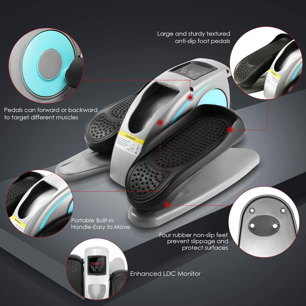 Under Desk Elliptical Machine with Remote Control H55661
