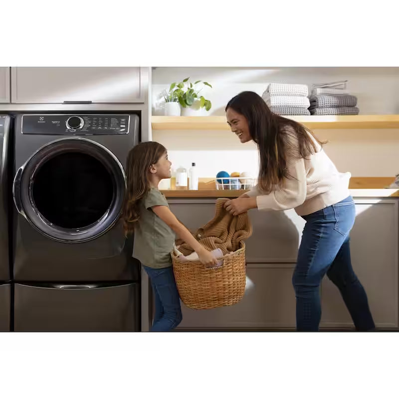8.0 Cu. Ft Front Load Electric Dryer with Steam C718