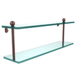 22 inch Two Tiered Glass Shelf U5015