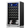 32 Bottle Mini Wine Cooler with Glass Door D2588