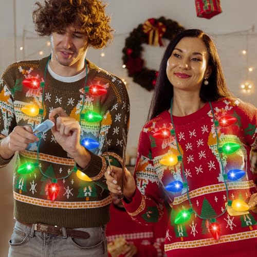 Christmas Light Necklace 3PCS with 3 Flash Modes C404