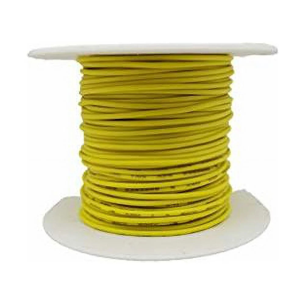 22 AWG Solid Copper Wire with Yellow PVC Insulation W301