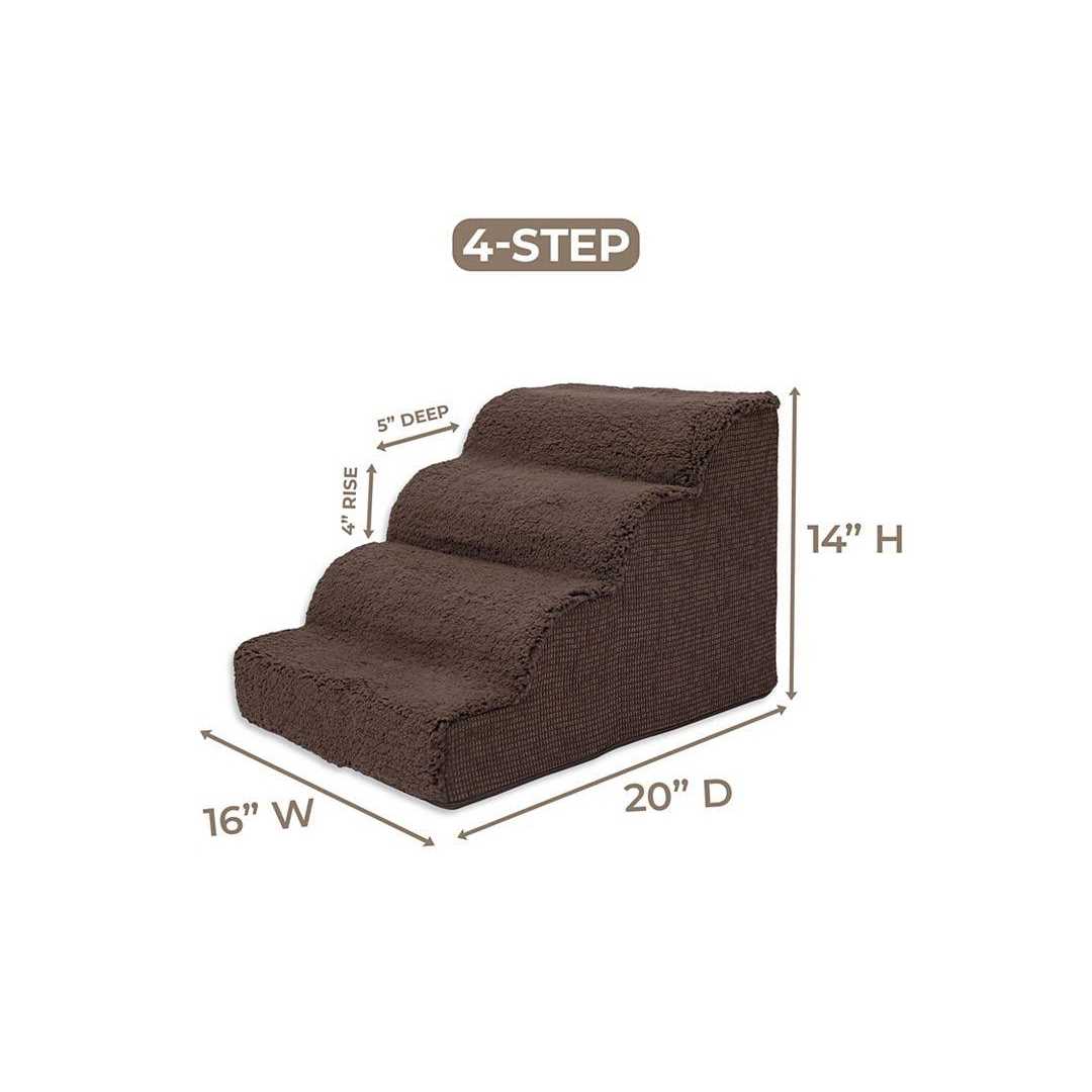 High Density Foam Scalloped Sherpa Top 4 Steps C1415