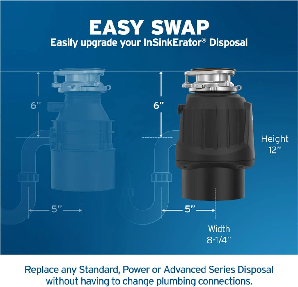1 HP Continuous Feed Garbage Disposal V681