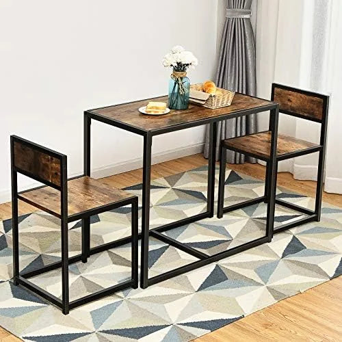 3 Piece Dining Set with Metal Frame S906632