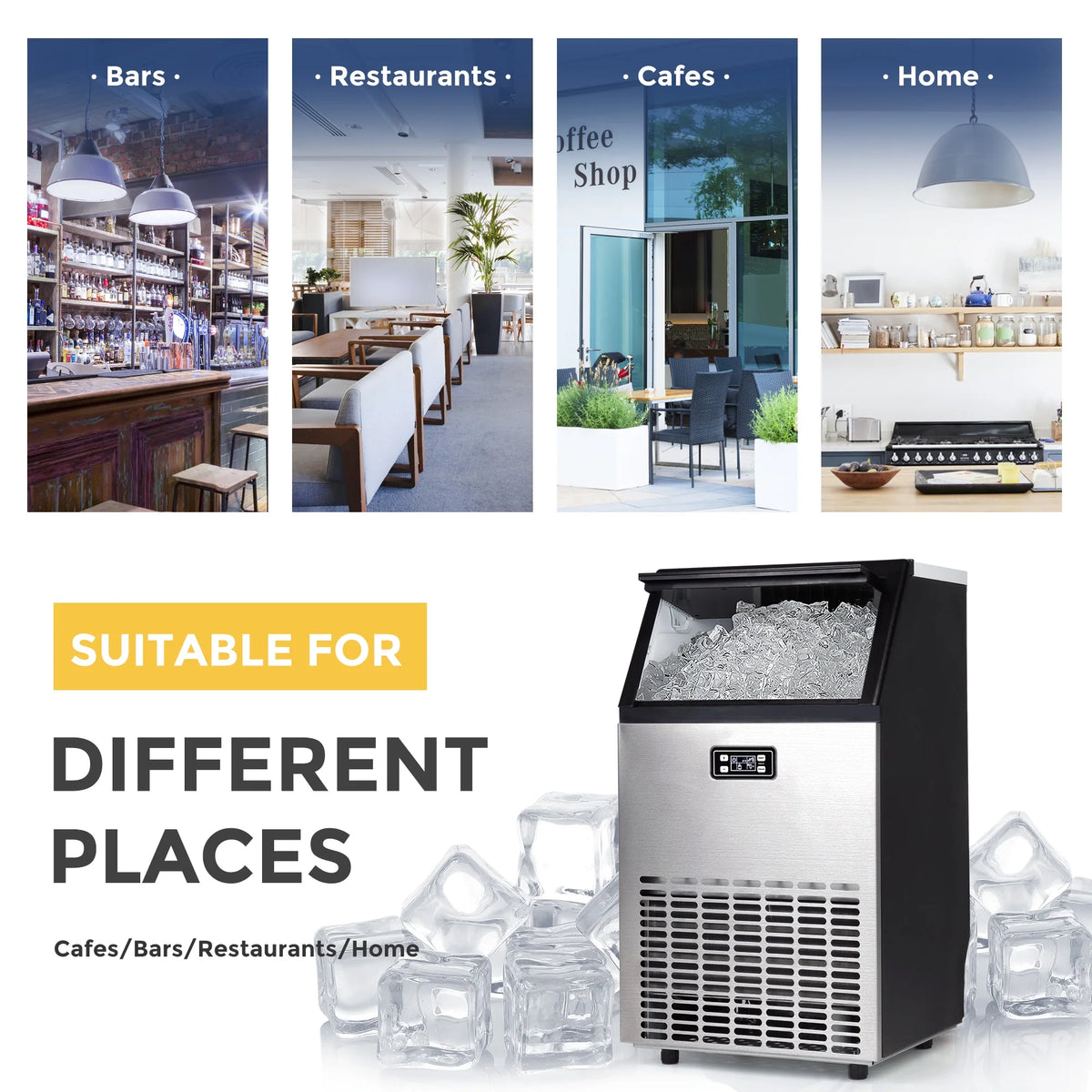 Commercial Stainless Steel Ice Maker Machine B18736