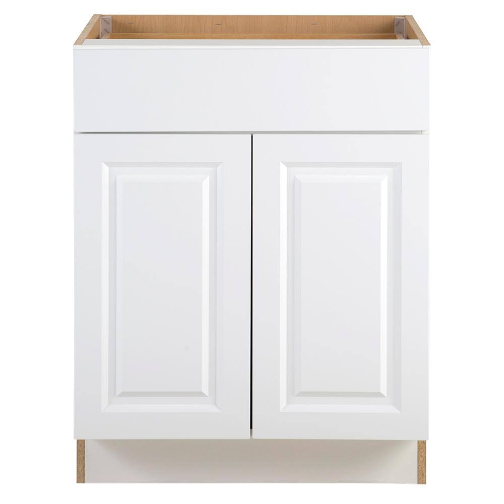 White Base Cabinet with Soft Close Drawer D485815