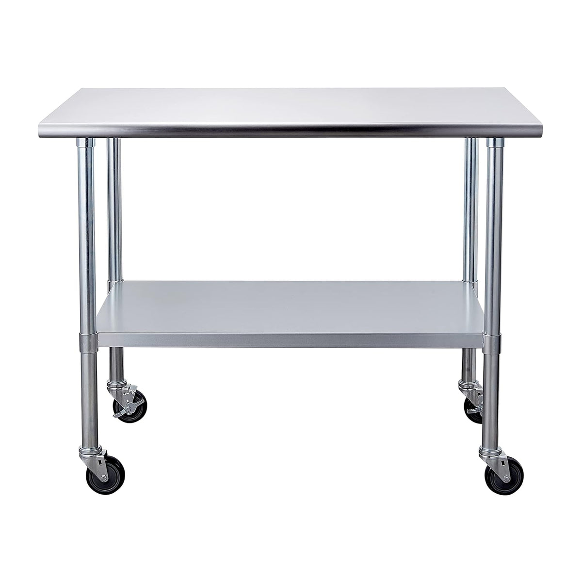 Stainless Steel Table 30 x 48 Inches with Caster Wheels I854071