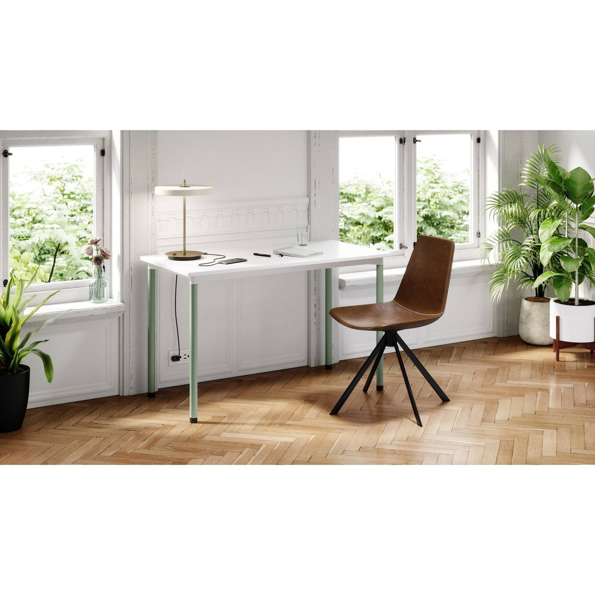 Home Office Desk with Casters A622576
