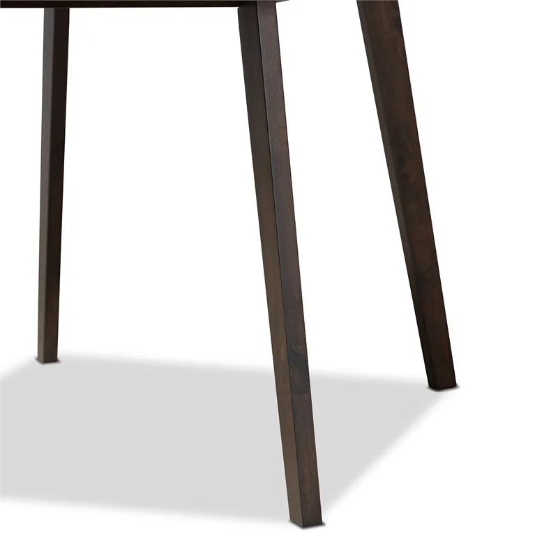 Dark Oak Square Wood Dining Table V454