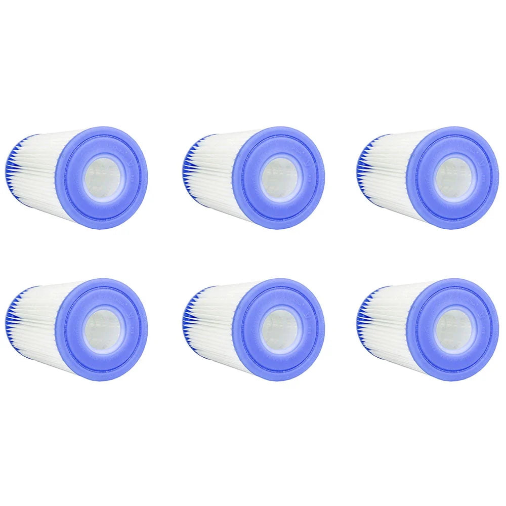 15ft x 15ft x 48in Above Ground Pool Set & Filter Pump Cartridge 6 Pack Z989359