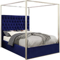 Navy Velvet King Bed G588339