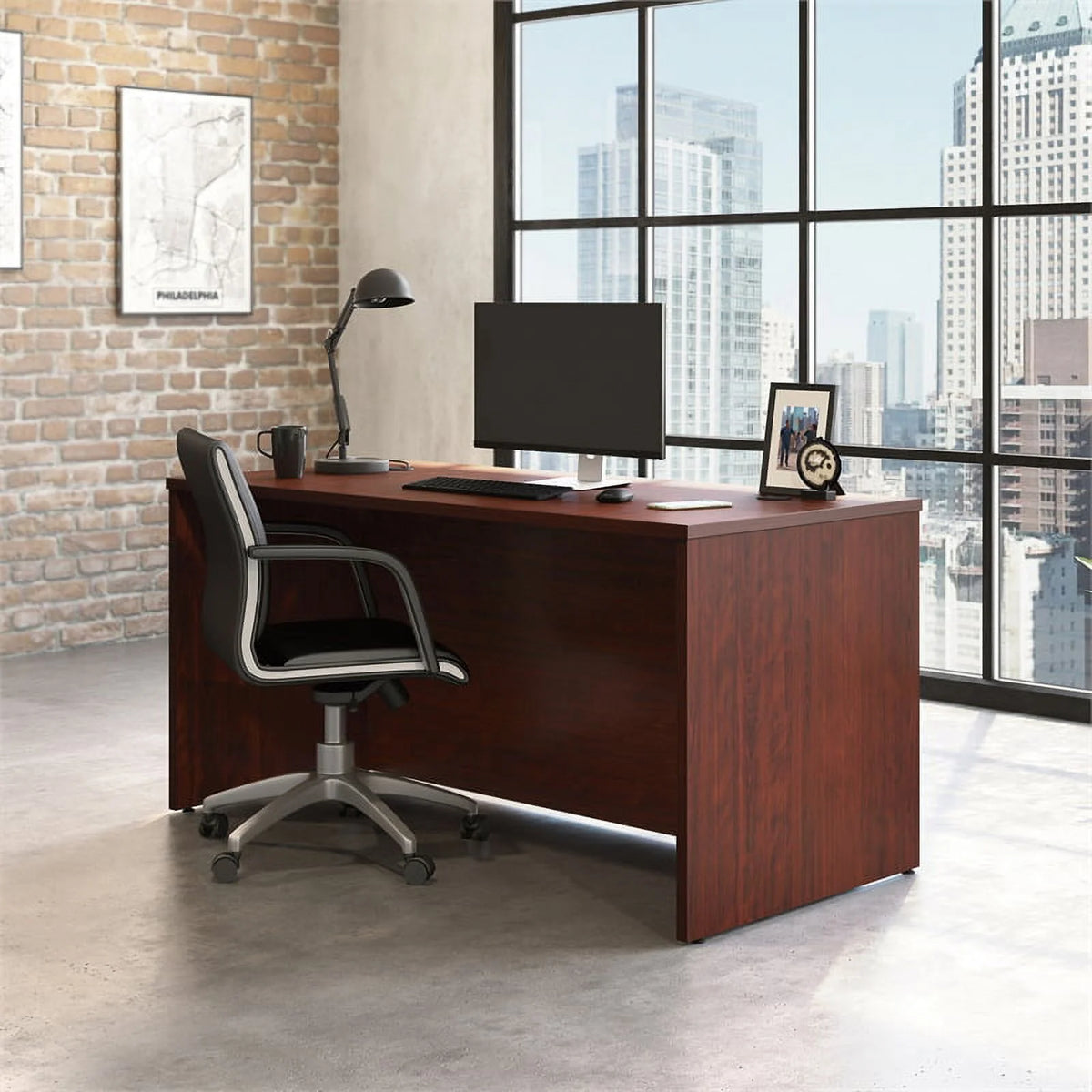 Engineered Wood Desk in Classic Cherry C5526