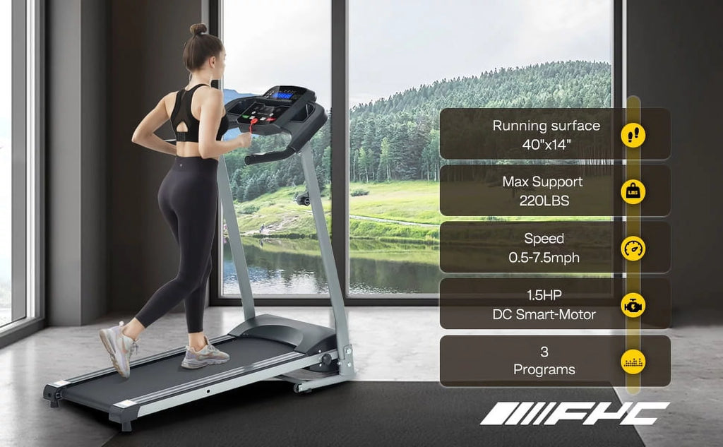 Foldable Electric Treadmill with LCD Monitor I3813