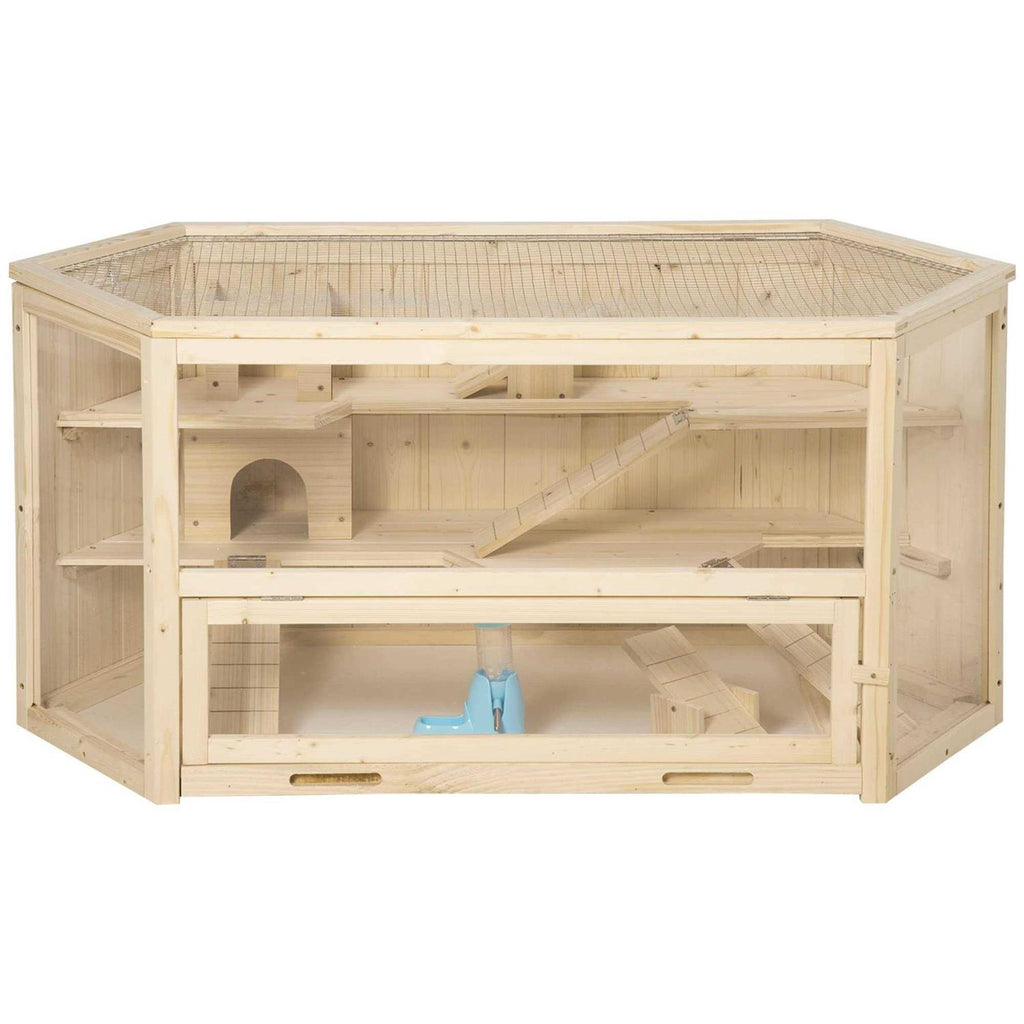 3 Tier Wooden Hamster Cage with Slide P380
