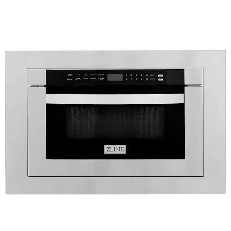 1000-Watt Built-In Microwave Drawer in Stainless Steel with Trim Kit Q455024