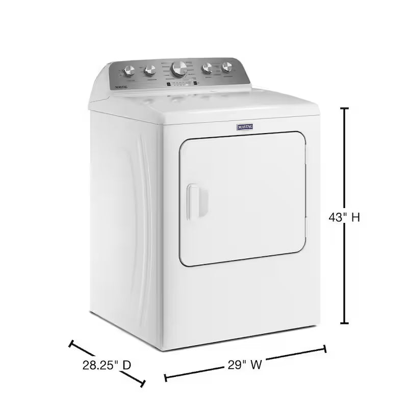 7.0 cu. ft. Vented Gas Dryer in White D99800