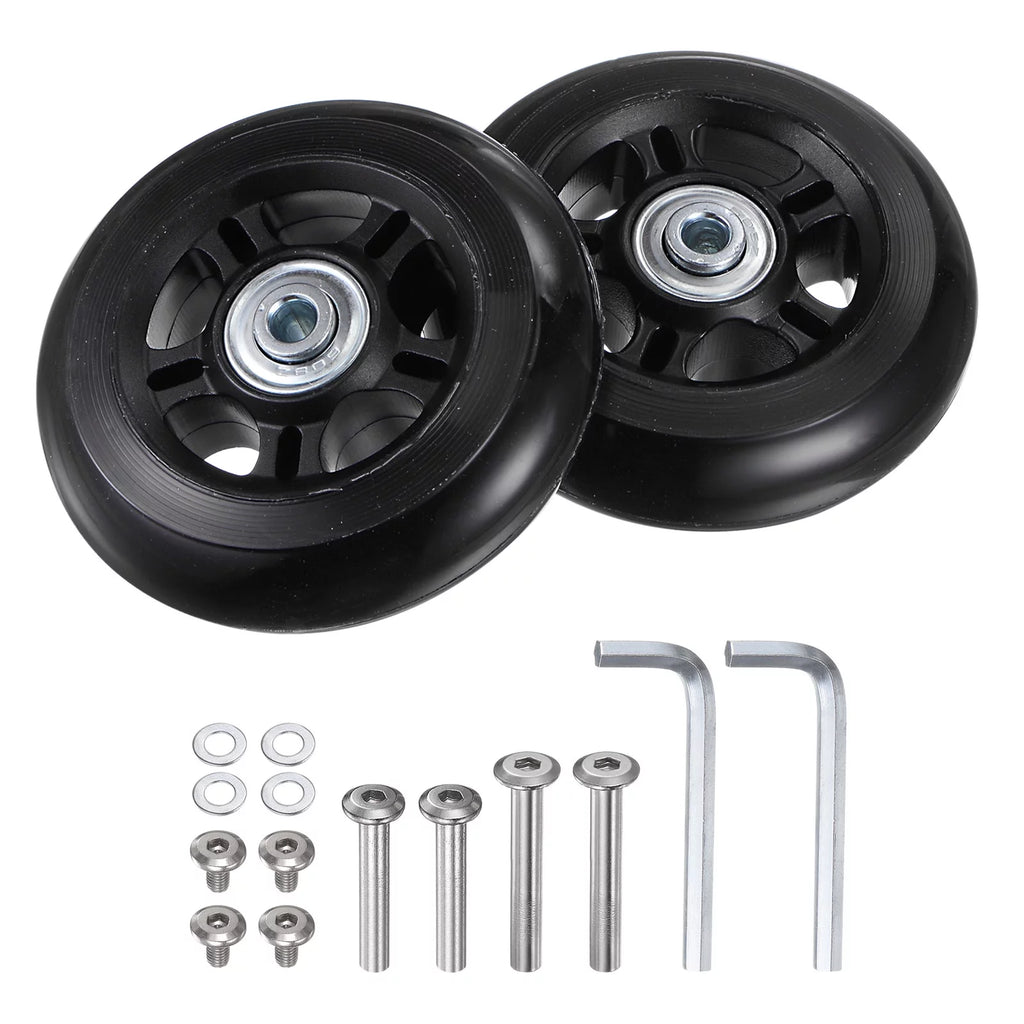 Replacement Luggage Wheels 84x24mm 4 PU Bearing Wheels L302