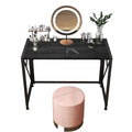 Pure White Vanity Desk and Chair Set with 5 Drawers L326045