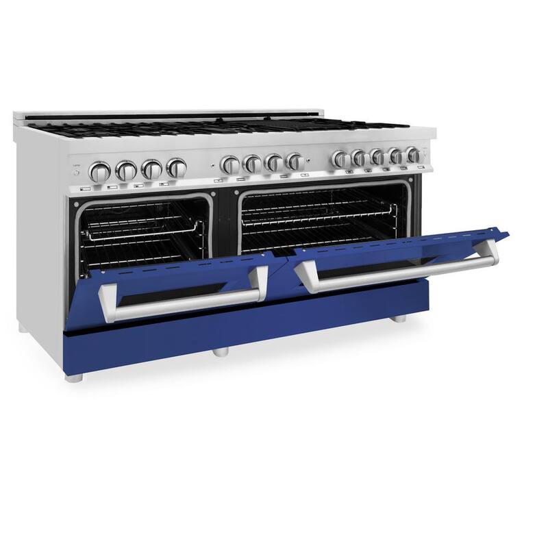 9-Burner Double Oven Dual Fuel Range in Stainless Steel R9325