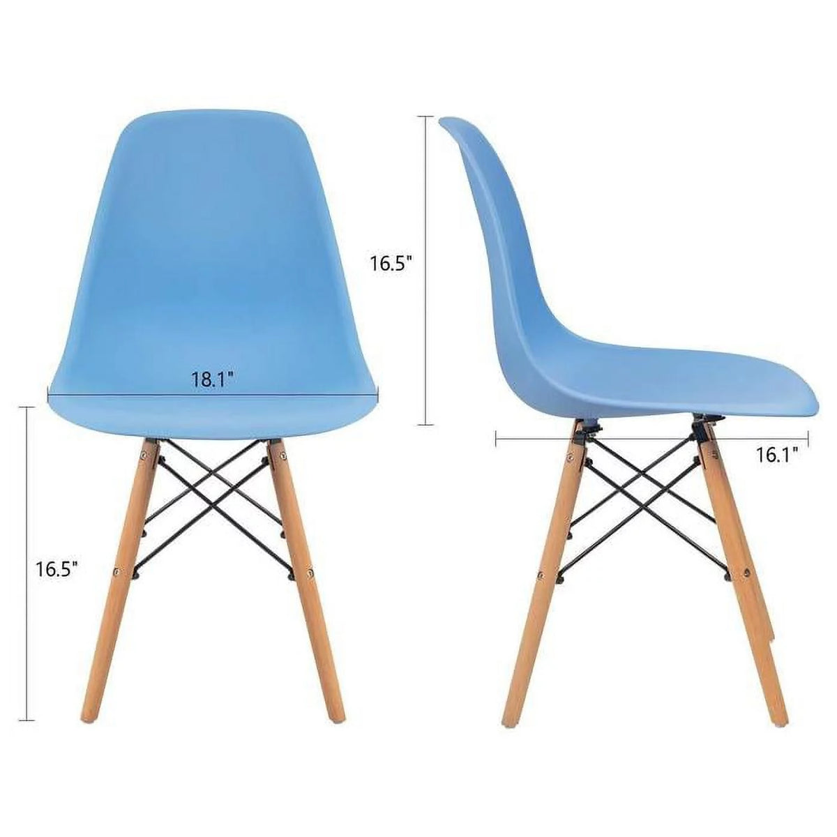 Blue Set of 4 Dining Chairs H4831