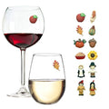 Magnetic Wine Glass Charms Set of 12 Drink Markers S271974