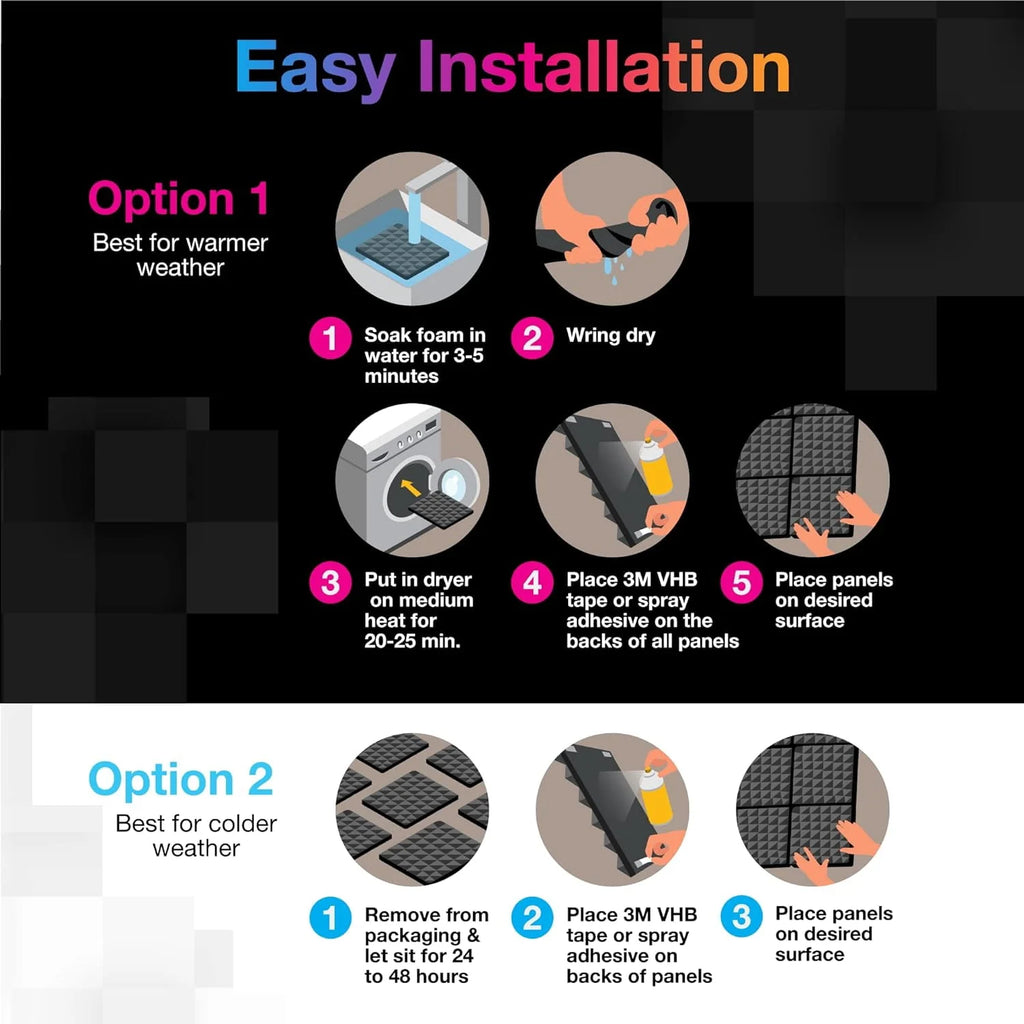 12 Pack Gray Acoustic Foam Panels R631577