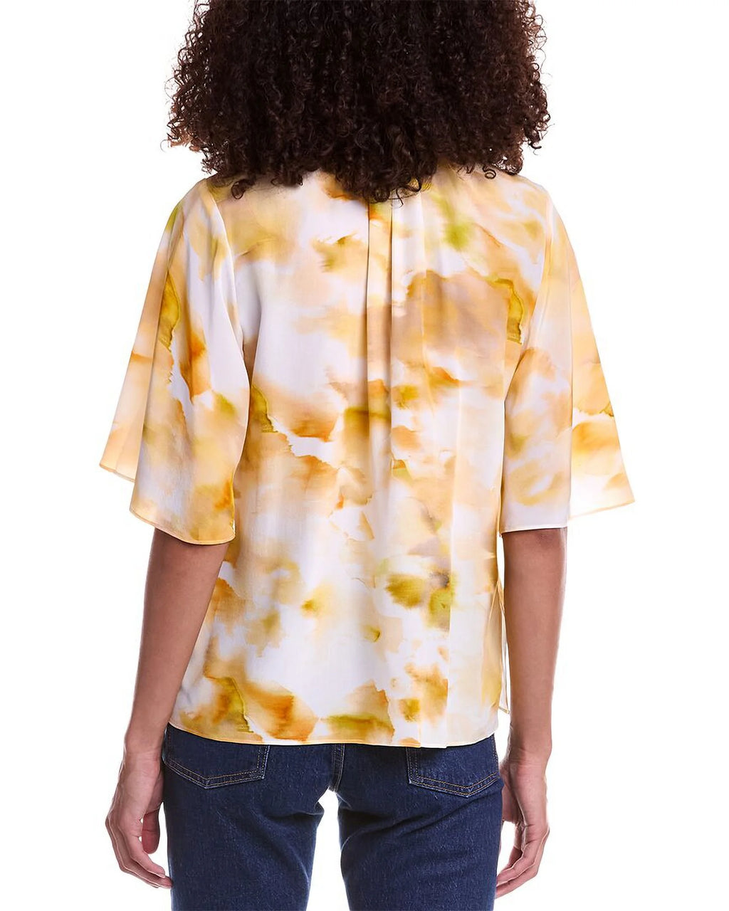 Yellow Silk Blouse A29423