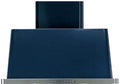 36 in. Blue Wall Mount Range Hood with 600 CFM Blower D572