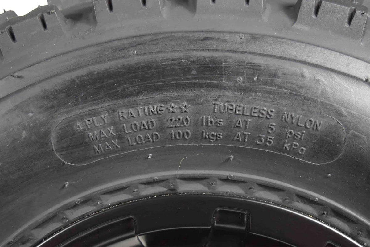 22x7-10 ATV Front Tire & 10x5 Black Wheel Kit (2 Pack) A37514