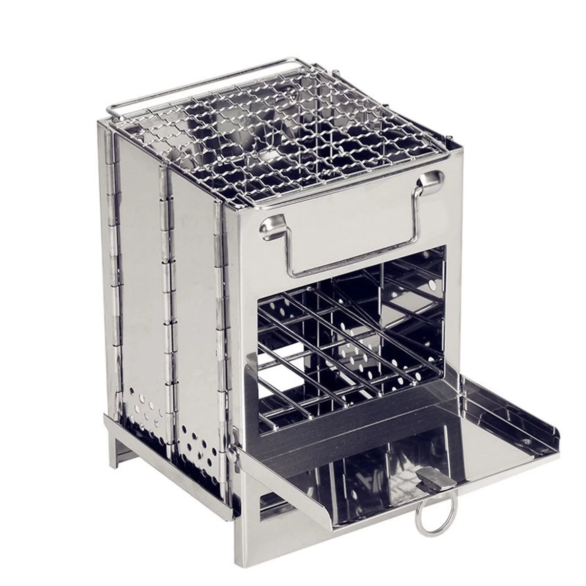 Foldable Stainless Steel Charcoal Grill M1710