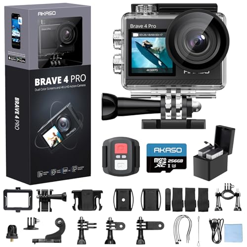 4K30 Action Camera with 256GB MicroSD U3 Card L358