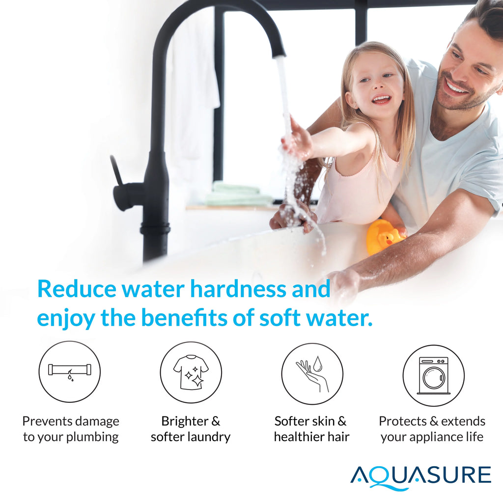 Whole House Water Softener Reverse Osmosis Drinking Water Filter Bundle 32,000 Grains B7921