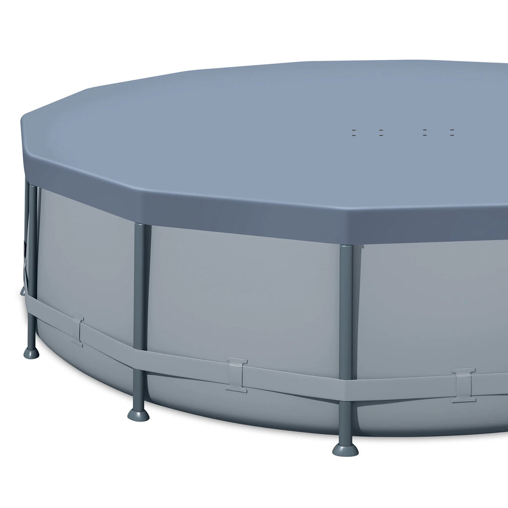 14 ft Round Metal Frame Above Ground Swimming Pool H8290