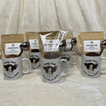 Mint Chocolate Mocha Herbal Tea Gift Mug Set with Heart Infuser C922