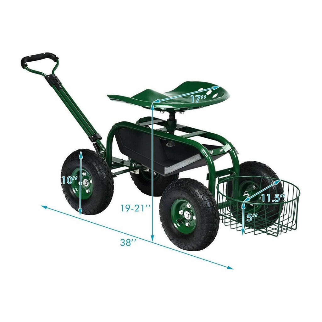 Heavy Duty Garden Cart Work Seat U833