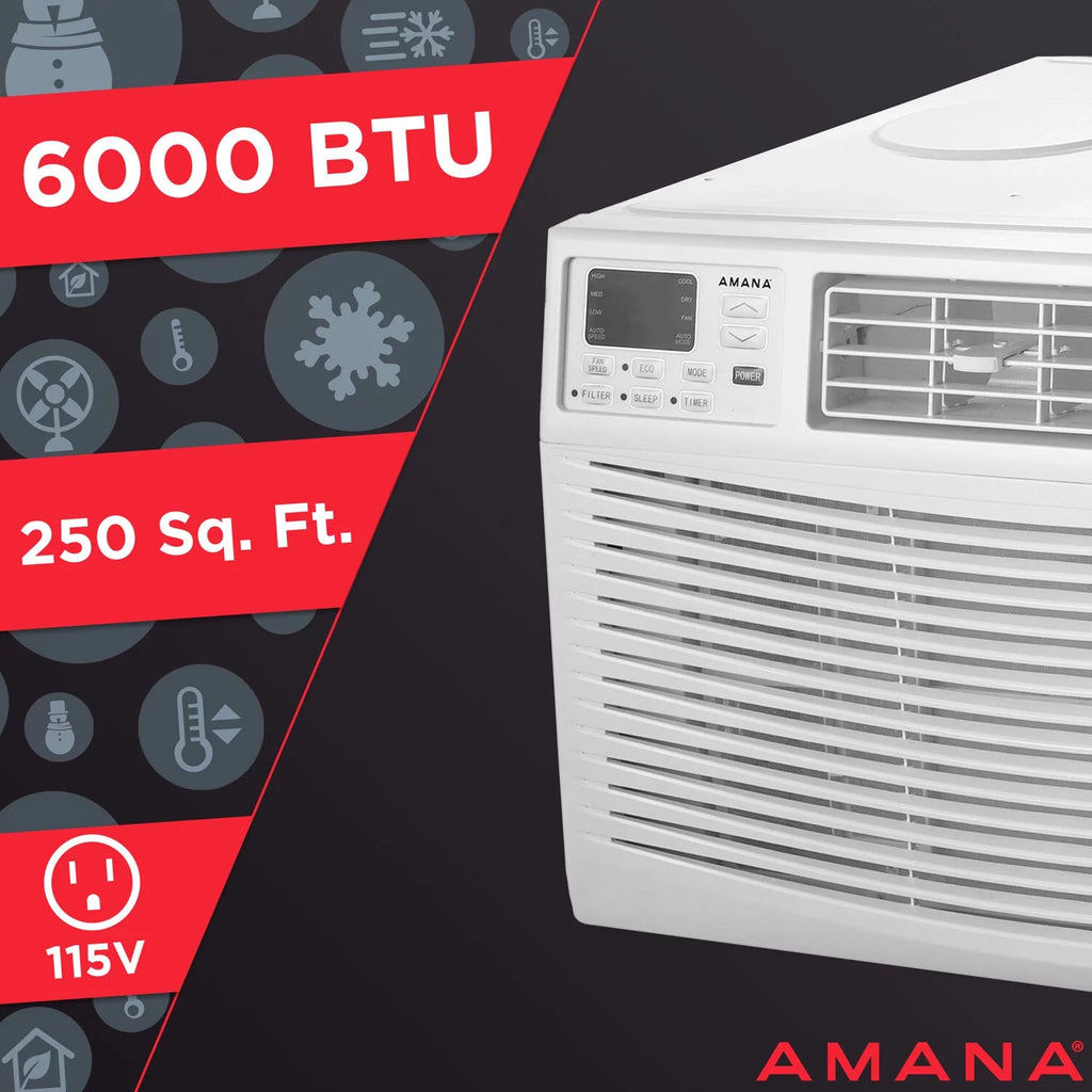 6,000 BTU Window Air Conditioner with Remote Control X165251
