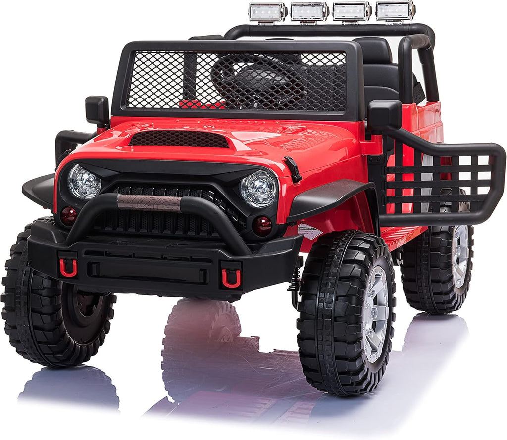 12V Ride On Truck with Remote Control, Music, Bluetooth, Black R6277