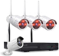 2MP 4CH Wireless Security Camera System with Night Vision J767