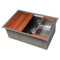 27 in. Undermount Single Bowl Stainless Steel Kitchen Sink with Bottom Grid Y6470