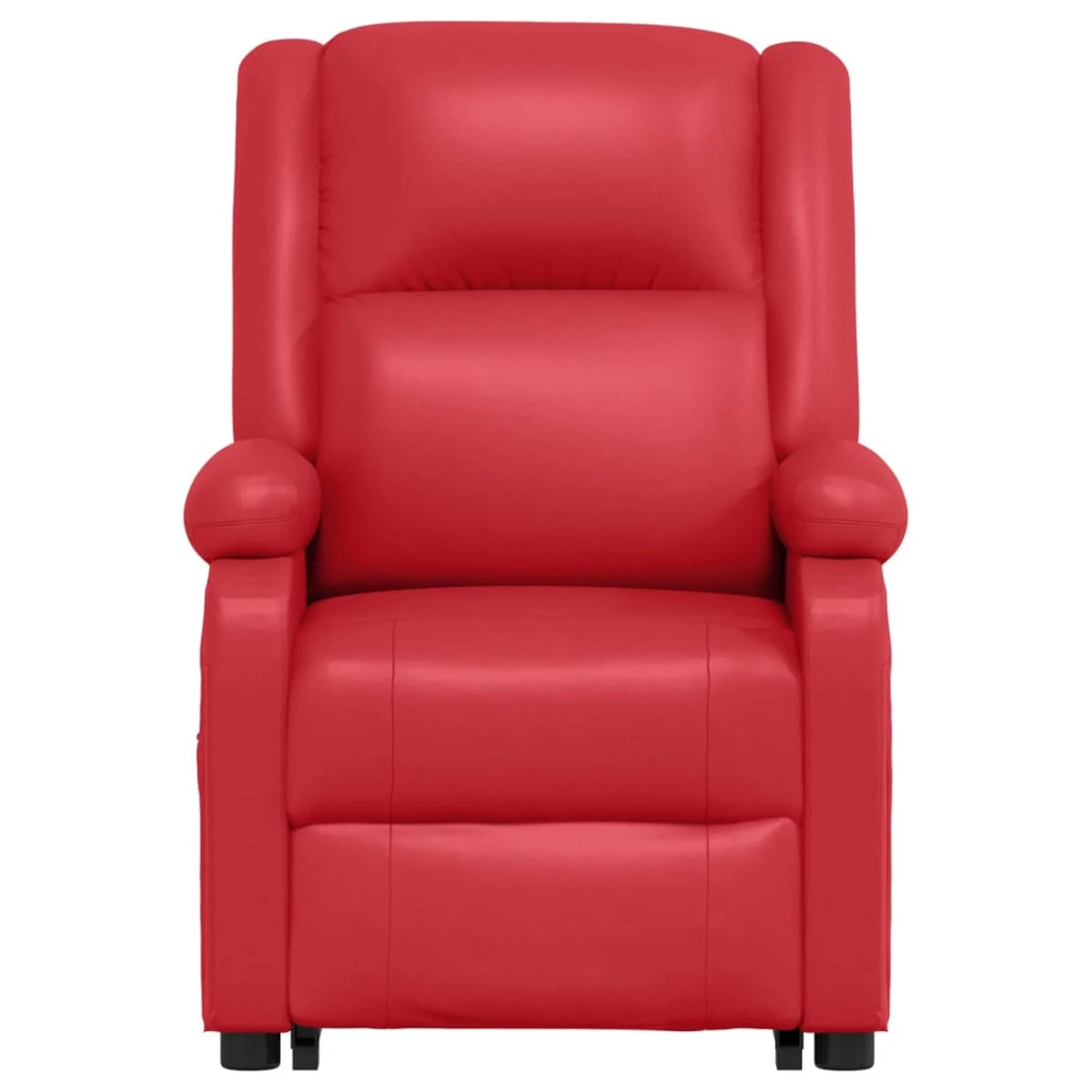 Red Faux Leather Power Lift Massage Recliner C506