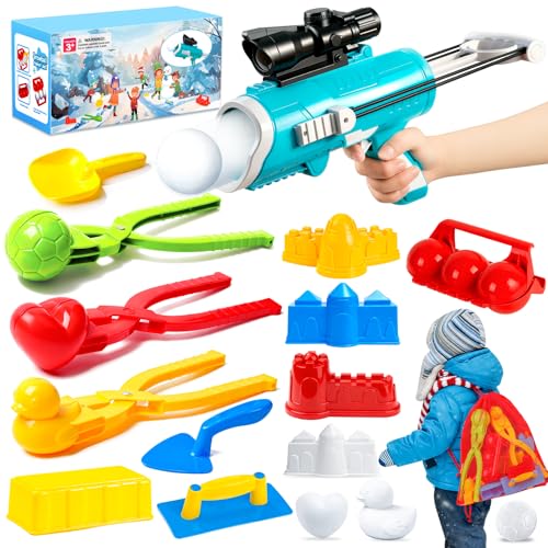 Snowball Maker with Snowball Launcher and Mesh Bag Y443