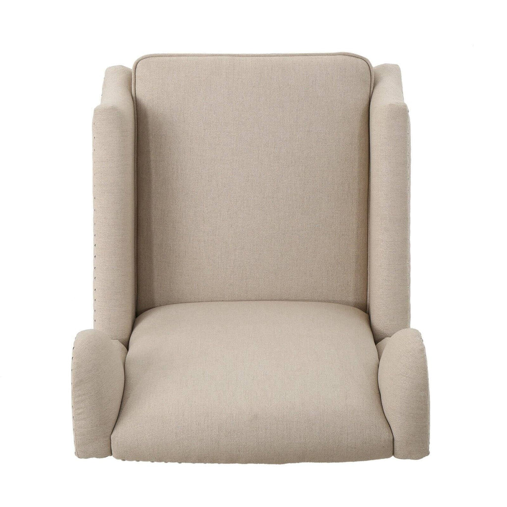 Traditional Wingback Fabric Recliner Chair H161
