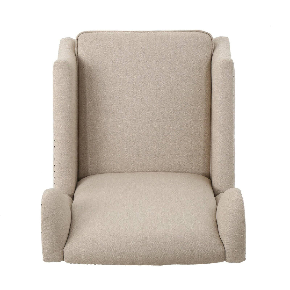 Traditional Wingback Fabric Recliner Chair H161