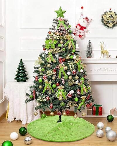 White 36 Inches Faux Fur Christmas Tree Skirt F63596