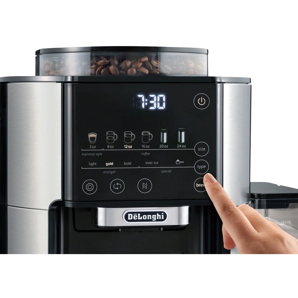 Single-Serve Drip Coffee Maker with Built-In Grinder O95671