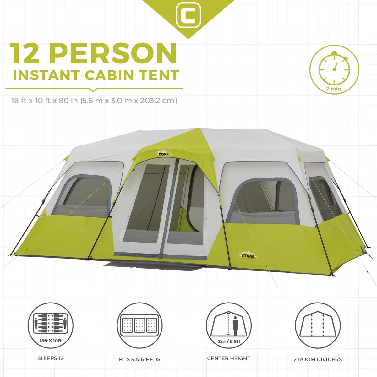 12 Person Cabin Tent I7849