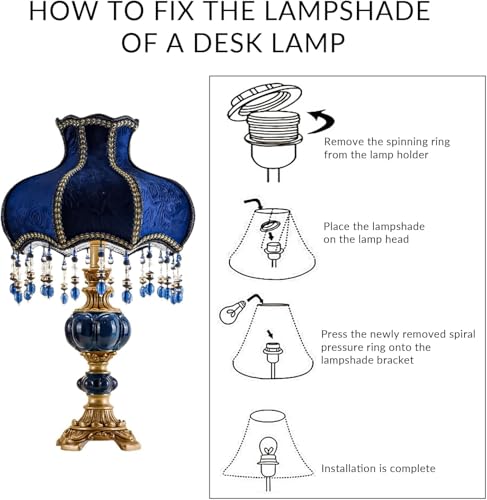 Fabric Lampshade Antique Varnished Resin Table Lamp J92561