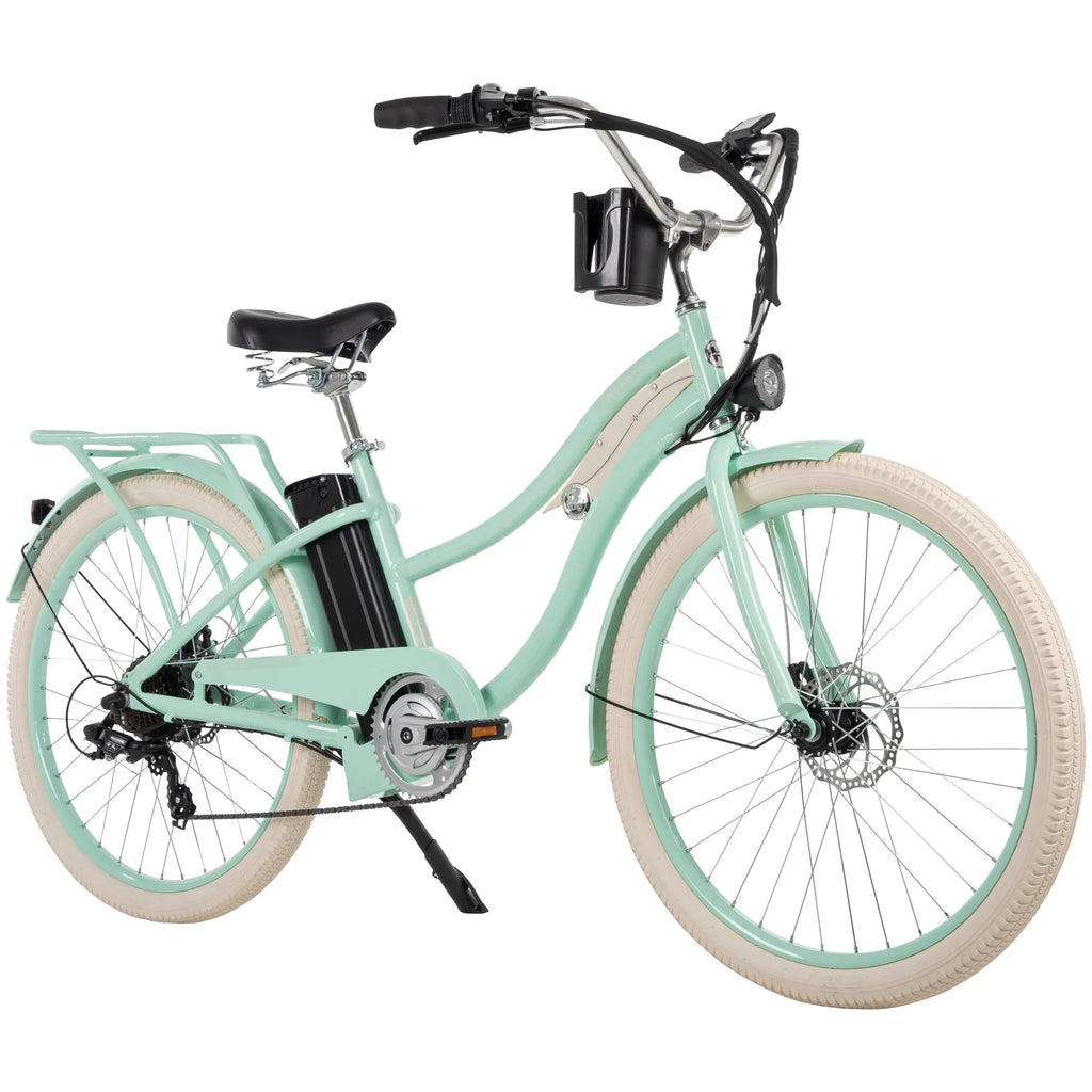 Mint Green 26-in 7-Spd Electric Cruiser Bike D57674