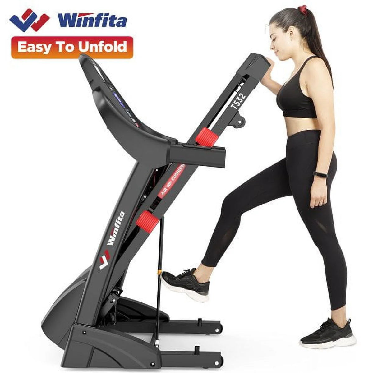 4.5HP Folding Treadmill with 15% Auto Incline B876184